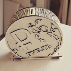 Laser Cut Money Box 3d Puzzle Free Vector File
