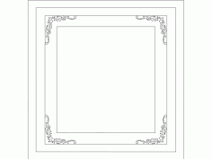 Laser Cut Mural Outline Photo Frame Free DXF File