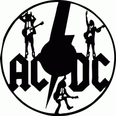 Laser Cut Music Band Clock Free Vector File