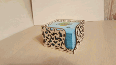 Laser Cut Napkin Box Free DXF File