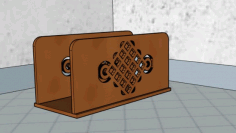 Laser Cut Napkin Holder For Kitchen Dining Table Tissue Paper Holder Napkin Stand Free Vector File