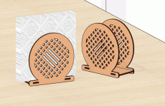 Laser Cut Napkin Holder Free DXF File