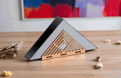 Laser Cut Napkin Holder Restaurant Free DXF File