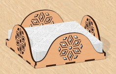 Laser Cut Napkin Holder Tissue Holder Free Vector File