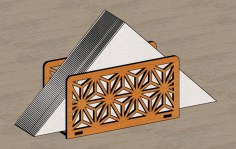 Laser Cut Napkin Holder Tissue Tray Wood Tissue Paper Holder Serviette Holder Free DXF File