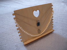 Laser Cut Necklace Stand Free DXF File