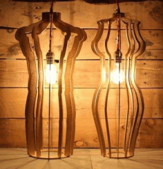 Laser Cut Night Light Lamps Free Vector File