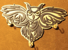 Laser Cut Night Owl Key Holder Free DXF File, Free Vectors File
