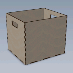 Laser Cut Office Storage Bins Free Vector File