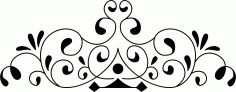 Laser Cut Ornamental Design Border Free DXF File