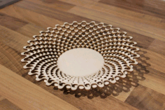 Laser Cut Overlap Bowl Free Vector File