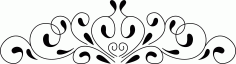 Laser Cut Panel Border Design Free DXF File