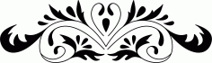 Laser Cut Panel Border Pattern Free DXF File
