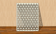 Laser Cut Panel Elegant Template Geometric Pattern Free Vector File