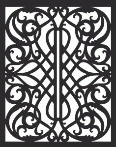 Laser cut Panel Pattern Free DXF File