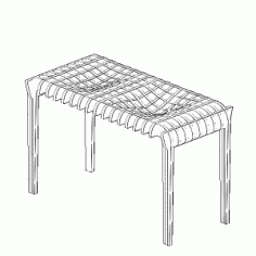 Laser Cut Parametric Table Free Vector File