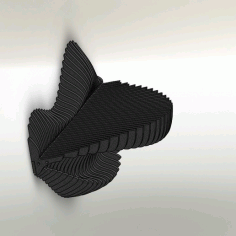 Laser Cut Parametric Wall Shelf Stand Free DXF File