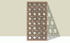 Laser Cut Partition Grill Design Panel Decorative Jali Wall Screen Lattice Free Vector File