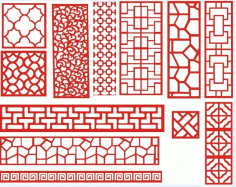 Laser Cut Pattern Screen 112 Free DXF File