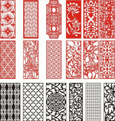 Laser Cut Pattern Screen 114 Free Vector File
