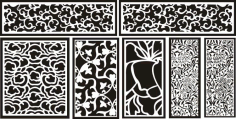 Laser Cut Pattern Screen 116 Free DXF File