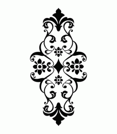 Laser Cut Pattern Stencil Design Free DXF File