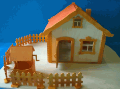 Laser Cut Patterns Wooden House Free DXF File
