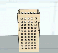 Laser Cut Pen And Pencil Holder Wooden Box 3mm Free DXF File