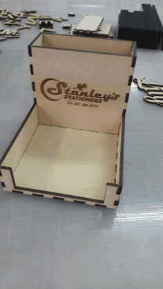 Laser Cut Pen Paper Holder 3mm Free DXF File