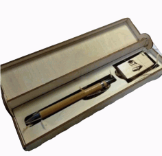 Laser Cut Pen Usb Flash Drive Gift Box Free Vector File, Free Vectors File
