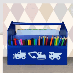 Laser Cut Pencil Holder Free Vector File
