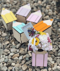 Laser Cut Pencil Shaped Gift Box Plywood Free Vector File