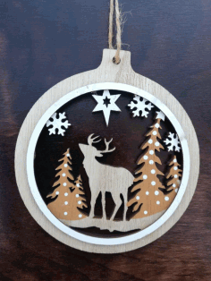 Laser Cut Pendant Ball Ornament Free Vector File