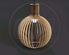 Laser Cut Pendant Light Chandelier Lamp Free Vector File