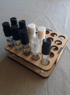 Laser Cut Perfume Sample Holder 2d Model For Cnc Free Vector File