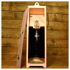Laser Cut Personalised Wooden Wine Box Free DXF File