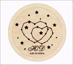 Laser Cut Personalized Wedding Ring Holder Wedding Ring Pillow Alternative Free Vector File