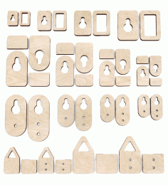Laser Cut Photo Frame Hanger Hooks Free Vector File