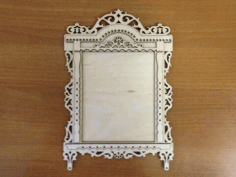 Laser Cut Photo Frame With Platband Free Vector File