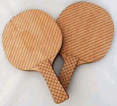 Laser Cut Ping Pong Paddles Table Tennis Racket Free Vector File