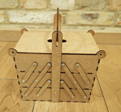 Laser Cut Pivoting Box Free DXF File