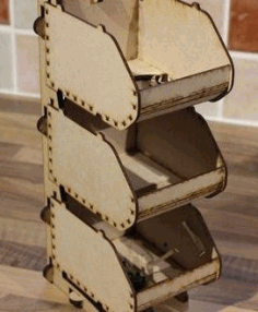 Laser Cut Plan Project Organizer Wood Cutting Free DXF File