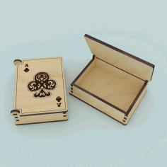 Laser Cut Playing Card Box Free DXF File