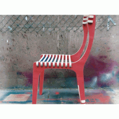 Laser Cut Plywood Chair Material Thickness 18mm Free DXF File