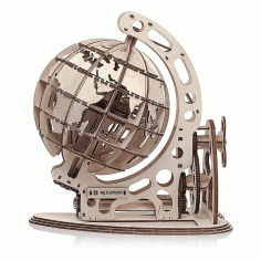 Laser Cut Plywood Globe Free Vector File, Free Vectors File