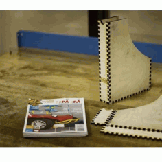 Laser Cut Plywood Magazine Holder Box Free DXF File
