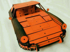 Laser Cut Porsche 911 Model 1964 Wood 3d Puzzle Mechanical Kit Free Vector File