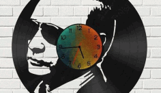 Laser Cut President Putin Wall Clock Free DXF File