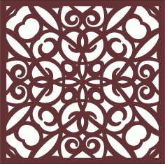 Laser Cut Privacy Partition Indoor Panel Jali Room Divider Free DXF File