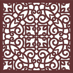 Laser Cut Privacy Partition Indoor Panels Jali Room Divider Seamless Design Free DXF File
